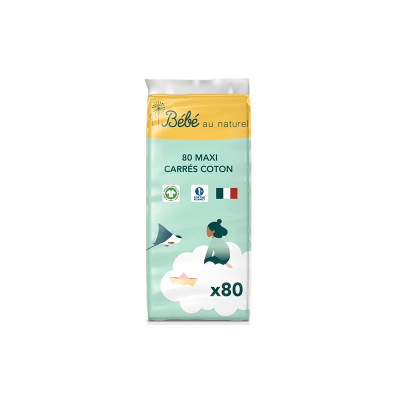 Maxi Carrés Coton Bébé - 100% Coton Bio